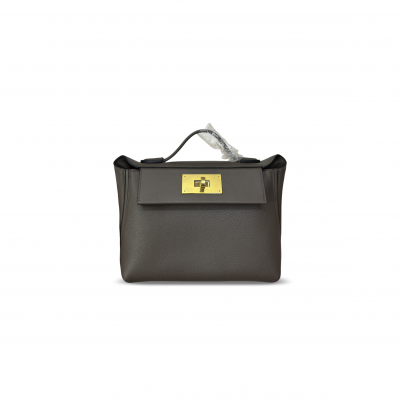 HERMES MINI 2424 21 ETAIN EVERCOLOR AND SWIFT GOLD HARDWARE (21*16*12cm)